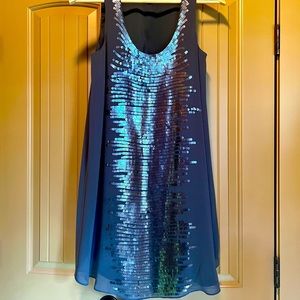 Jacob Sequin Grey Dress